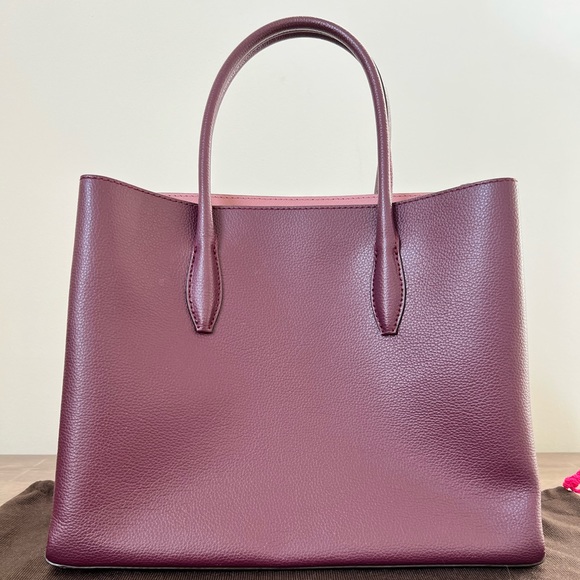 Burgundy Kate Spade Medium Tote with Crossbody Strap - Picture 5 of 6